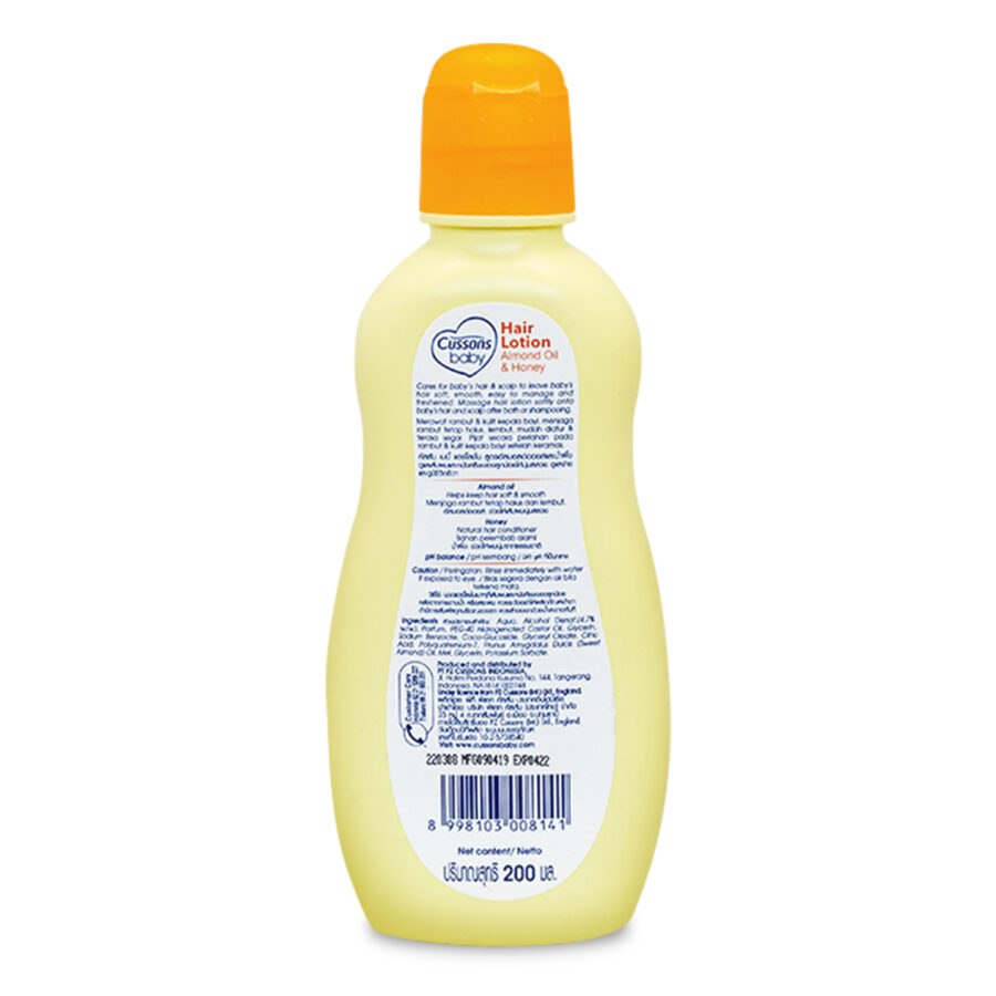 Cussons Baby Hair Lotion Almond Oil Honey