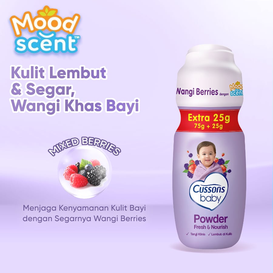 Cussons Baby Powder Fresh & Nourish 75+25gr_Slide 3 Cussons Baby Powder Fresh & Nourish