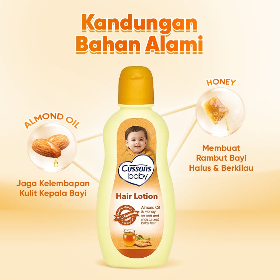 Cussons Baby Hair Lotion Almond Oil & Honey