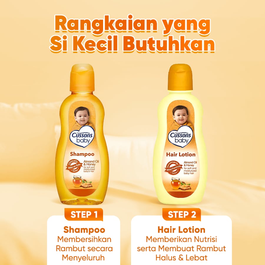 Cussons Baby Hair Lotion Almond Oil & Honey