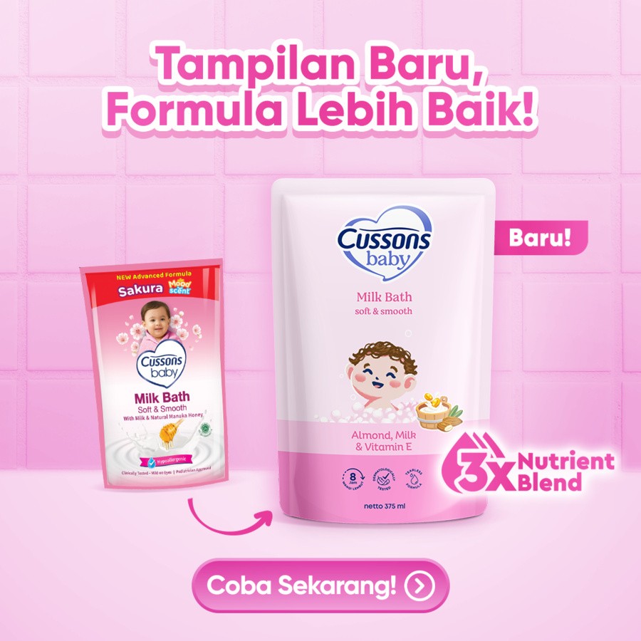 SoftSmooth_Slide7NewLook-MilkBath375ml Cussons Baby Soft & Smooth Bath Doy