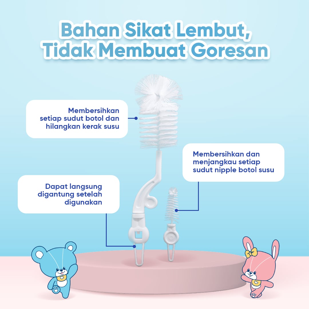 Cussons Baby Foldable Bottle Nipple Brush_Slide 3 Blue Baby Bottle & Nipple Brush