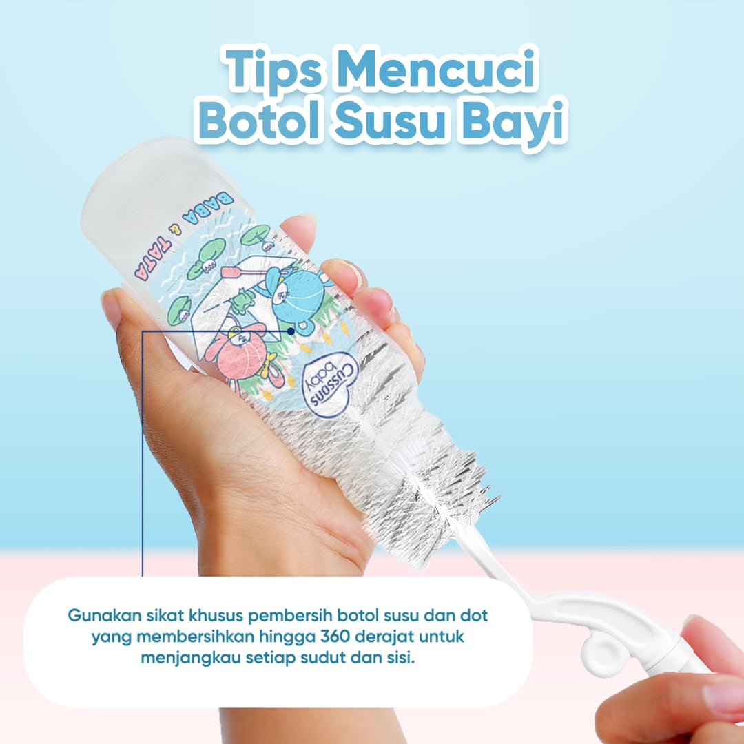 Cussons Baby Foldable Bottle Nipple Brush_Slide 5 Blue Baby Bottle & Nipple Brush