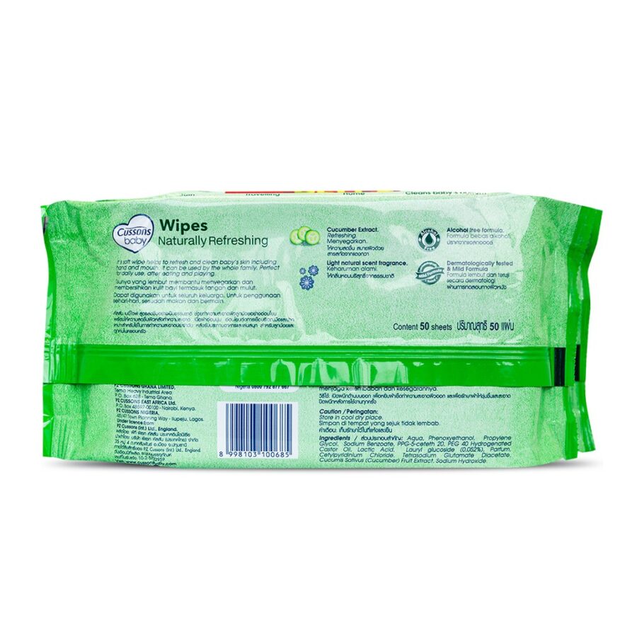Hand and Mouth Wipes Naturally Refreshing - Image 2