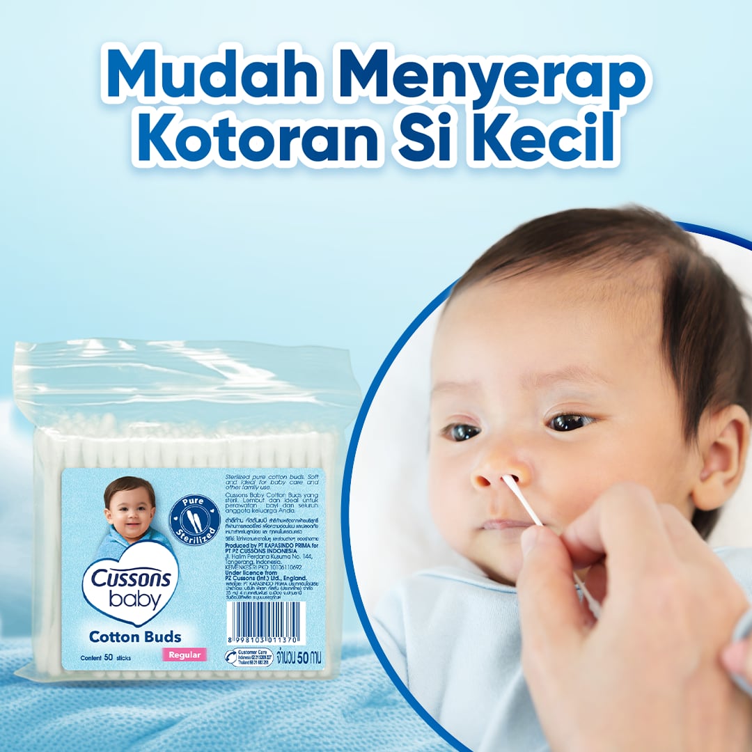 Cussons Baby_Slide 2-Cotton Bud Pembersih Telinga Bayi 50s Cotton Buds
