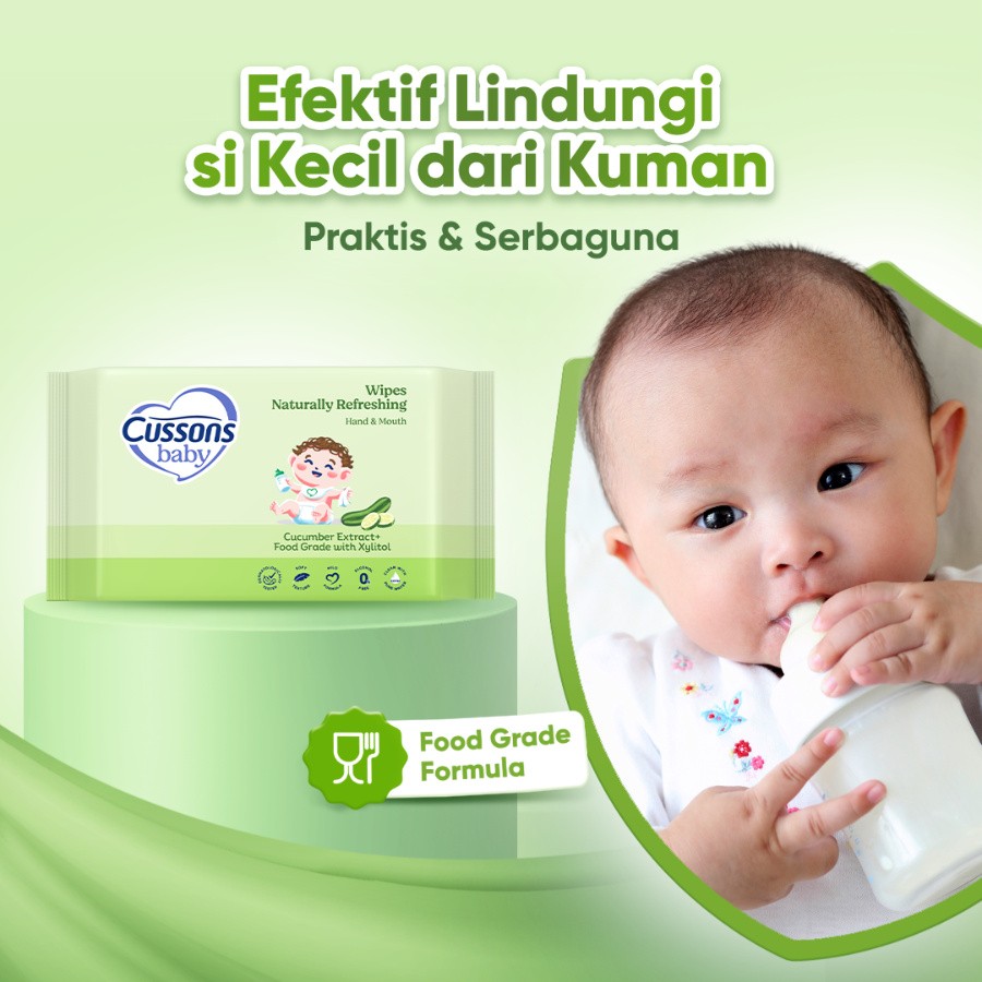 Hand and Mouth Wipes Naturally Refreshing