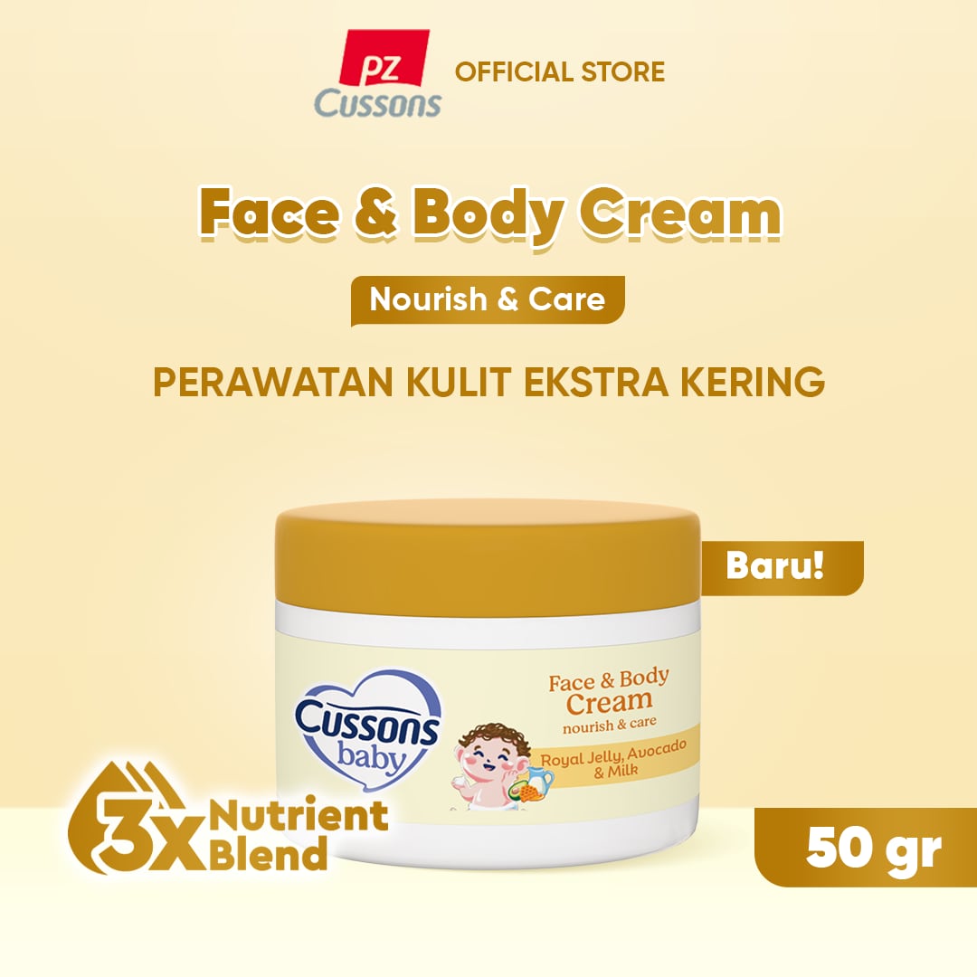 Cussons Baby Face & Body Nourish & Care Cream