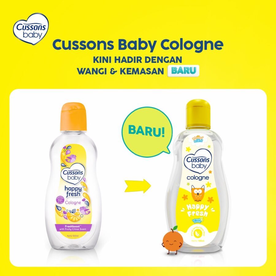 Cussons Baby Cologne Happy Fresh - Minyak Wangi Bayi 100ml - Image 3
