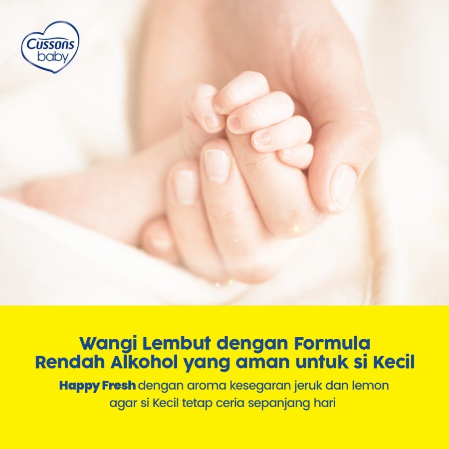 Cussons Baby Cologne Happy Fresh - Minyak Wangi Bayi 100ml - Image 5