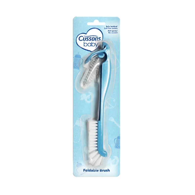 Blue Baby Bottle & Nipple Brush
