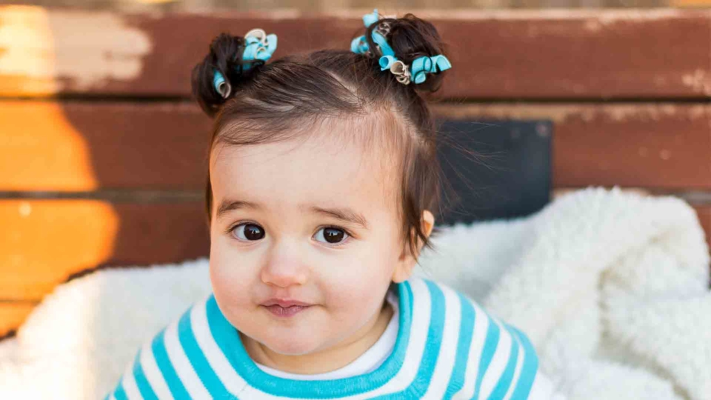 rambut perempuan double buns