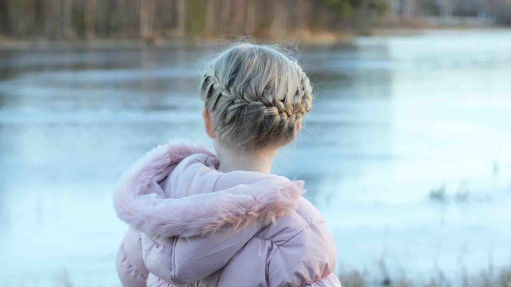 model milkmaid braids