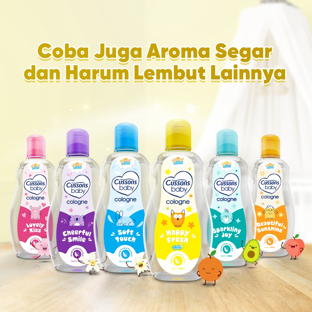 Cussons Baby_Slide 6-Cologne Happy Fresh 100ml Cussons Baby Cologne Happy Fresh - Minyak Wangi Bayi 100ml