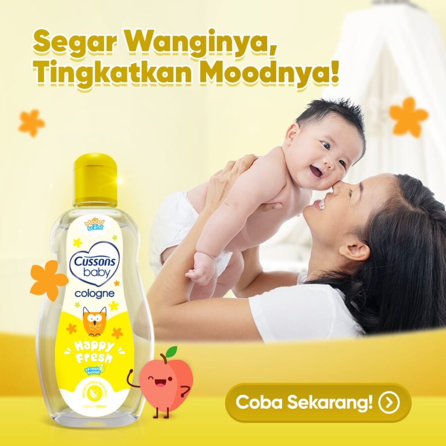 Cussons Baby Cologne Happy Fresh - Minyak Wangi Bayi 100ml