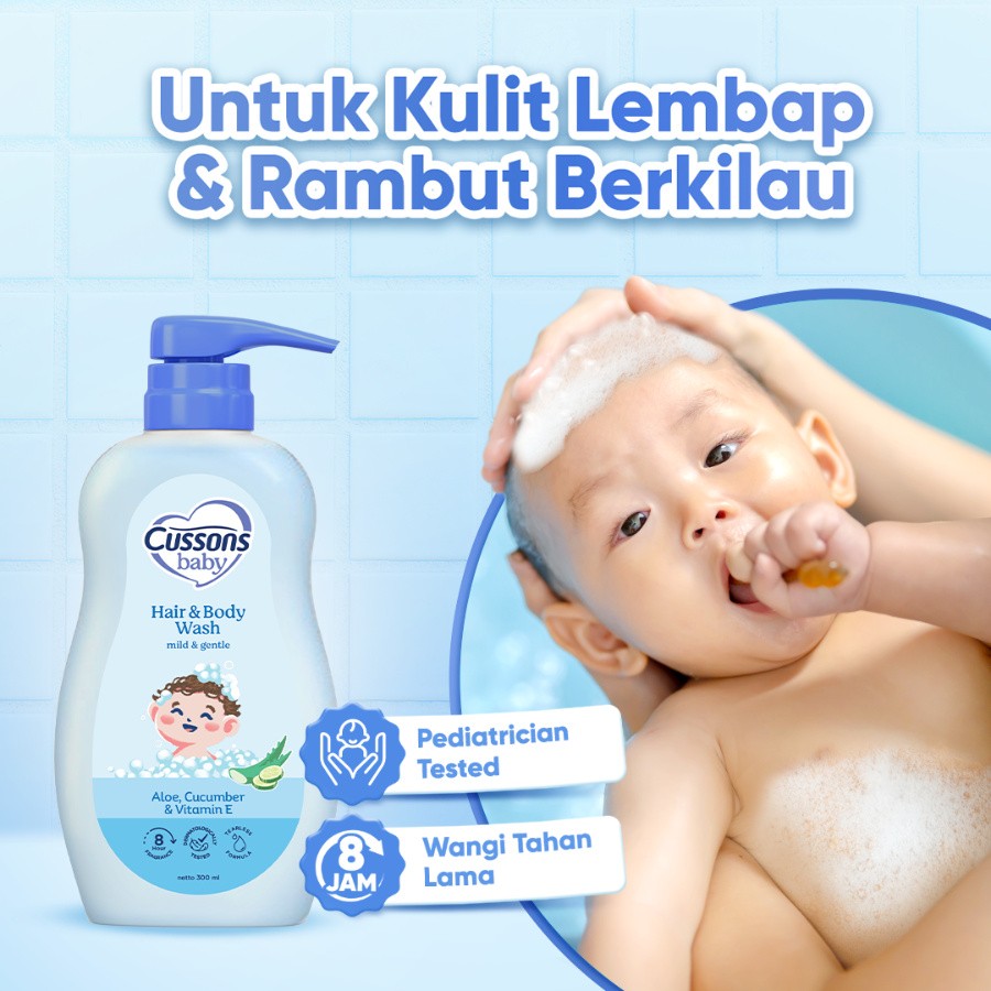 Cussons Baby Mild & Gentle Hair & Body Wash Pump