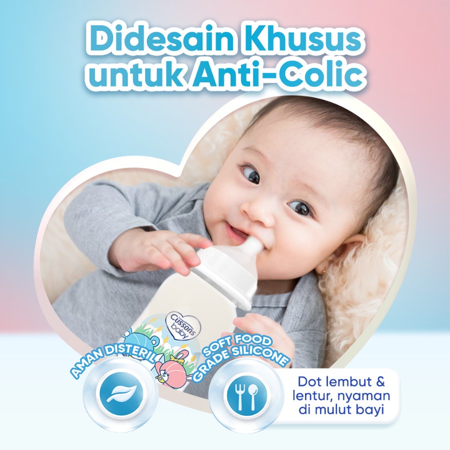 CussonsBaby_Slide4-BotolSusuBayiPPAntiKolik60ml Milk Bottle Bebas BPA
