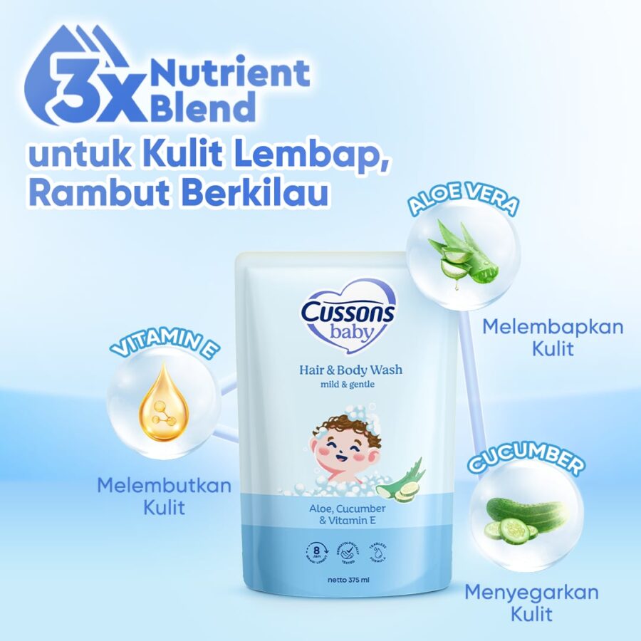 Cussons Baby Mild & Gentle Hair & Body Wash Refill