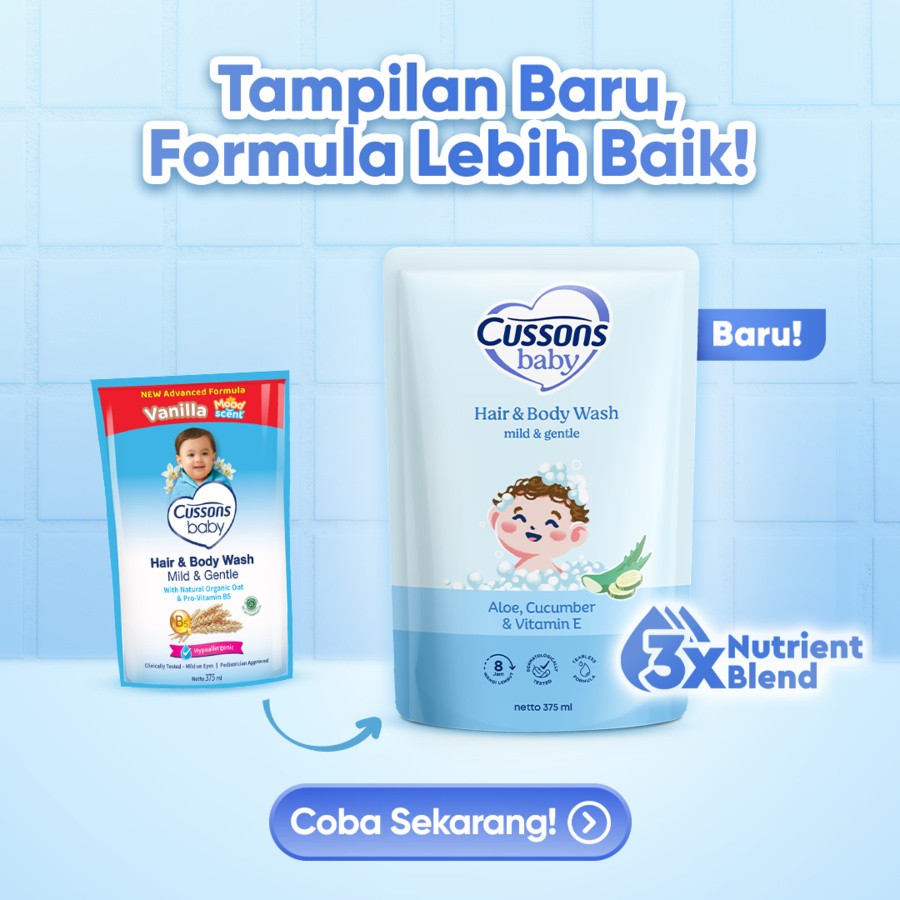 Cussons Baby Mild & Gentle Hair & Body Wash Refill