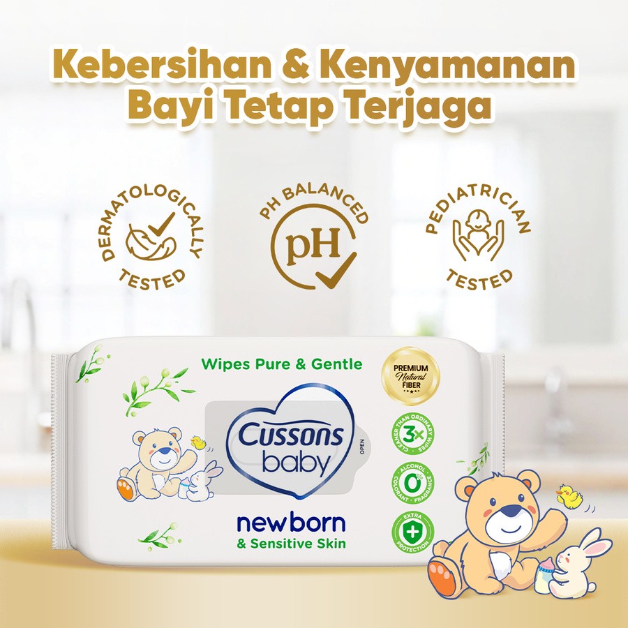 BabyWipes_Slide6-NewbornPureGentle50sheets Cussons Baby Wipes Pure & Gentle