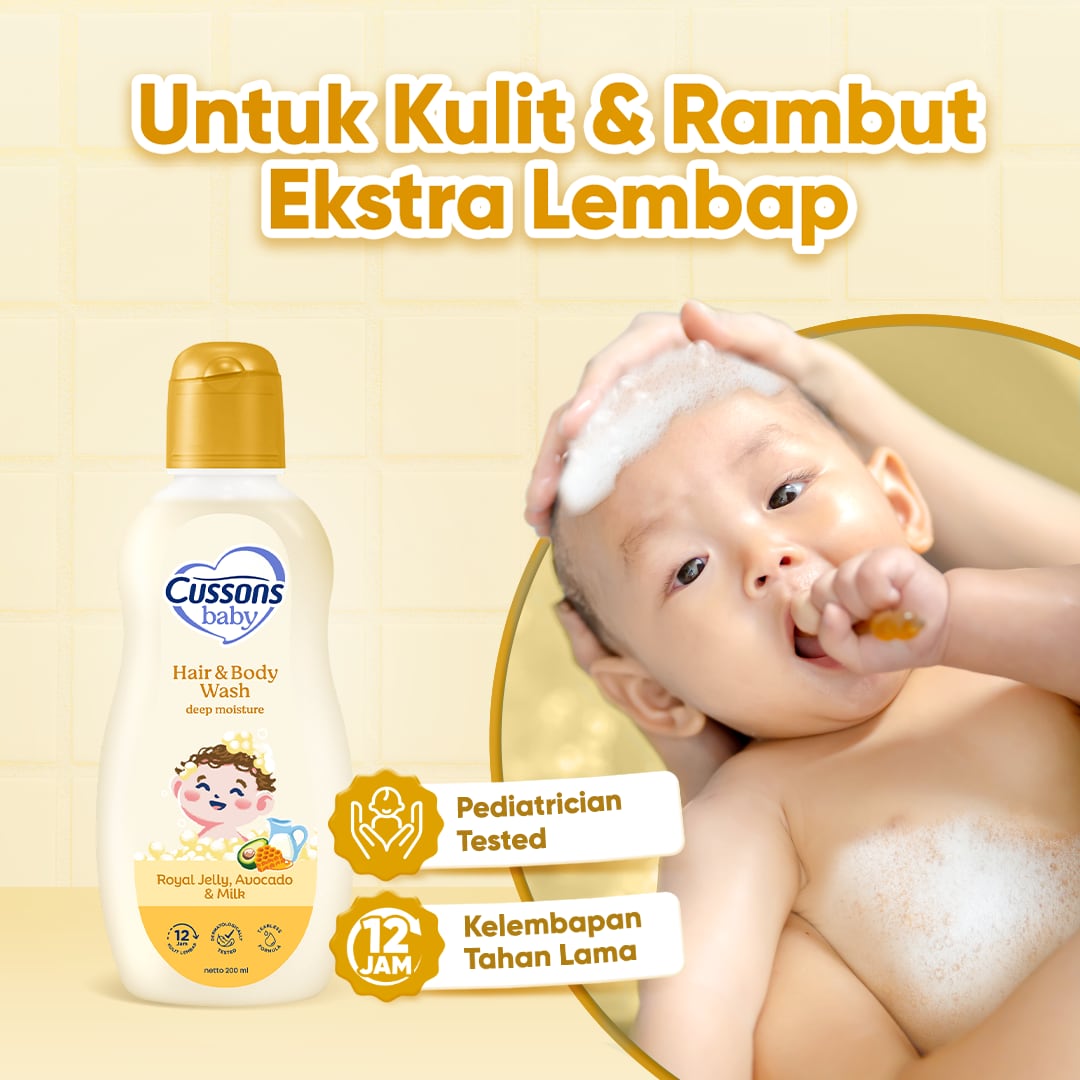 Deep Moisture_Slide 2-Hair & Body Wash 200 ml Cussons Baby Hair & Body Wash Deep Moisture
