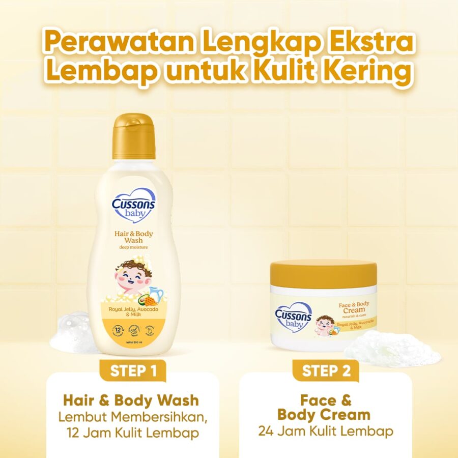 Cussons Baby Hair & Body Wash Deep Moisture