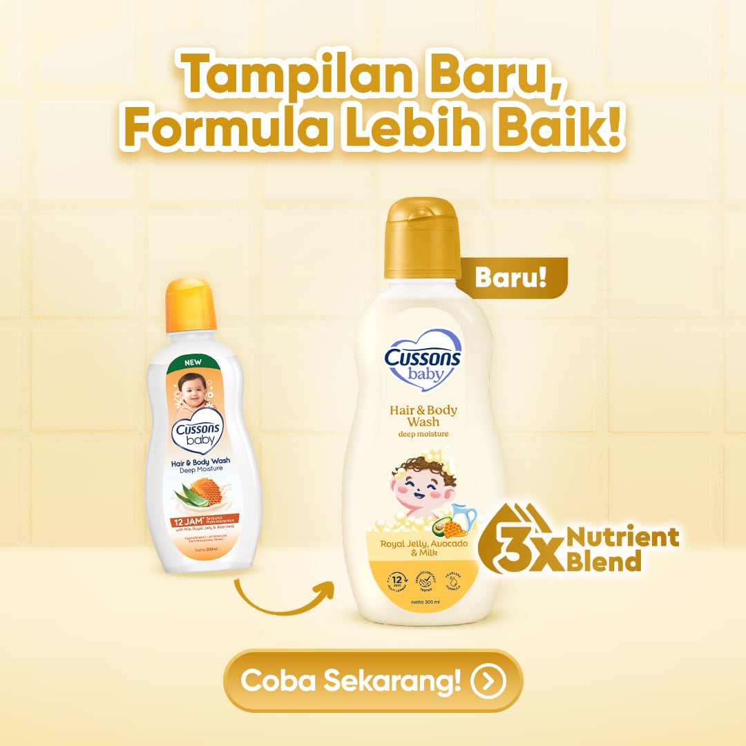 Deep Moisture_Slide 7 New Look-Hair & Body Wash 200 ml Cussons Baby Hair & Body Wash Deep Moisture