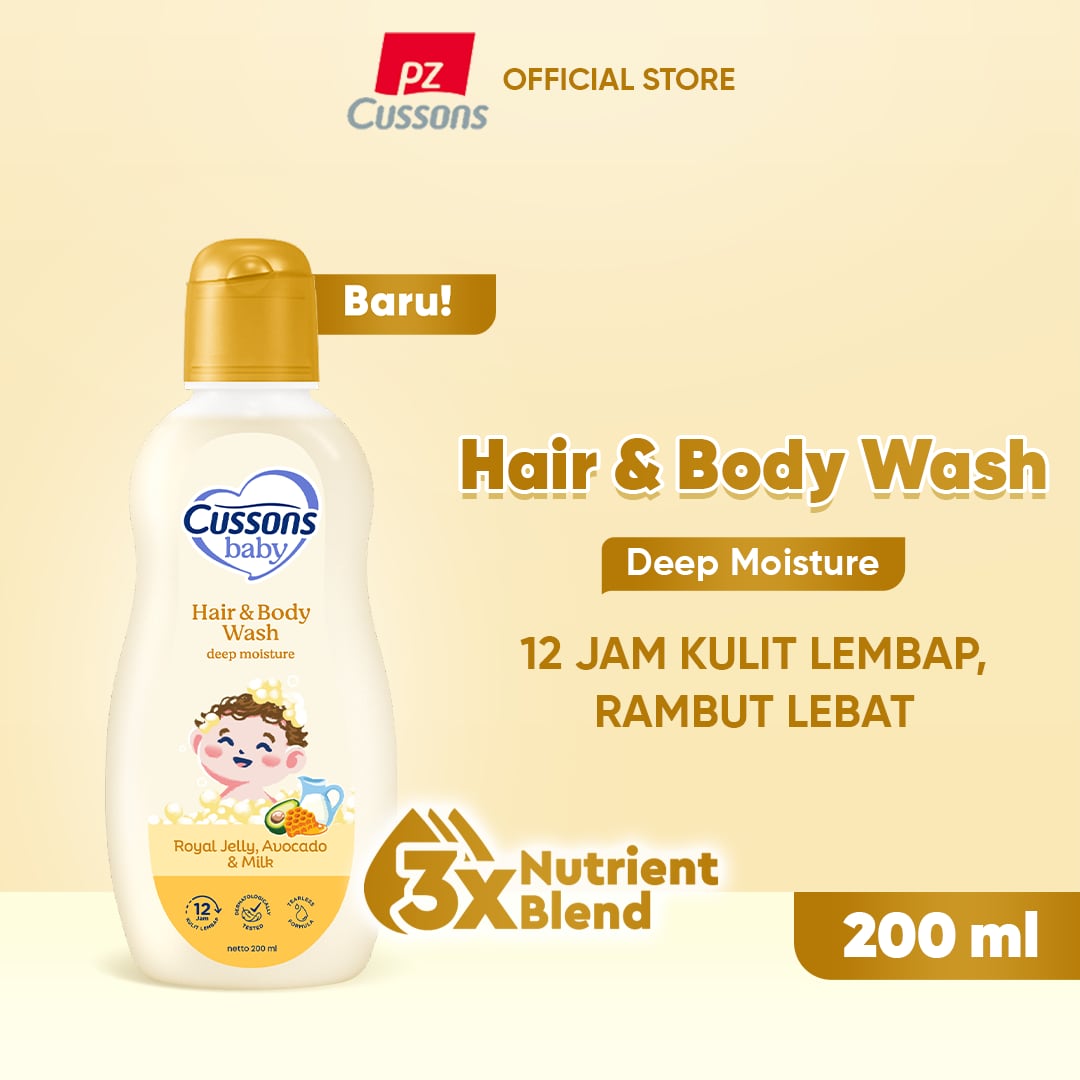 Deep Moisture_Thumbnail-Hair & Body Wash 200 ml Cussons Baby Hair & Body Wash Deep Moisture