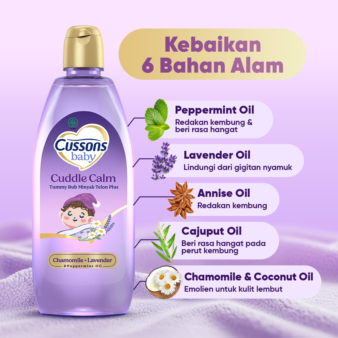 Cuddle Calm - Minyak Telon - Slide 3 Cuddle Calm Tummy Rub Minyak Telon Plus
