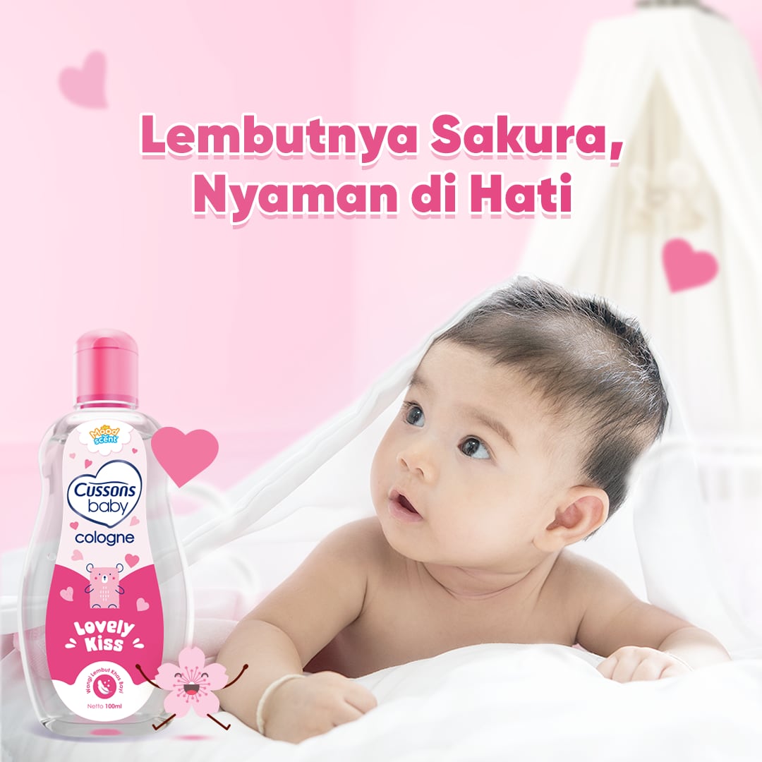 Cussons Baby_Slide 2-Parfum Bayi Cologne Lovely Kiss 100ml Cussons Baby Cologne Lovely Kiss - Minyak Wangi Bayi 100ml