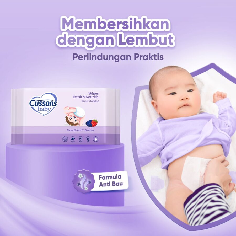 Antibacterial Diaper Change Wipes Fresh & Nourish