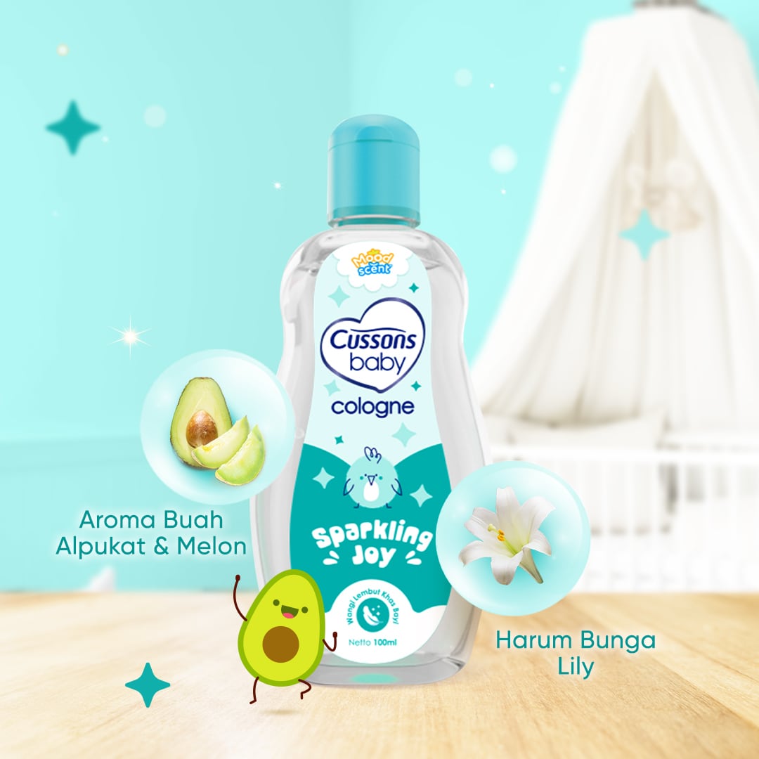 Cussons Baby_Slide 3-Parfum Bayi Cologne Sparkling Joy 100ml Cussons Baby Cologne Sparkling Joy - Minyak Wangi Bayi 100ml