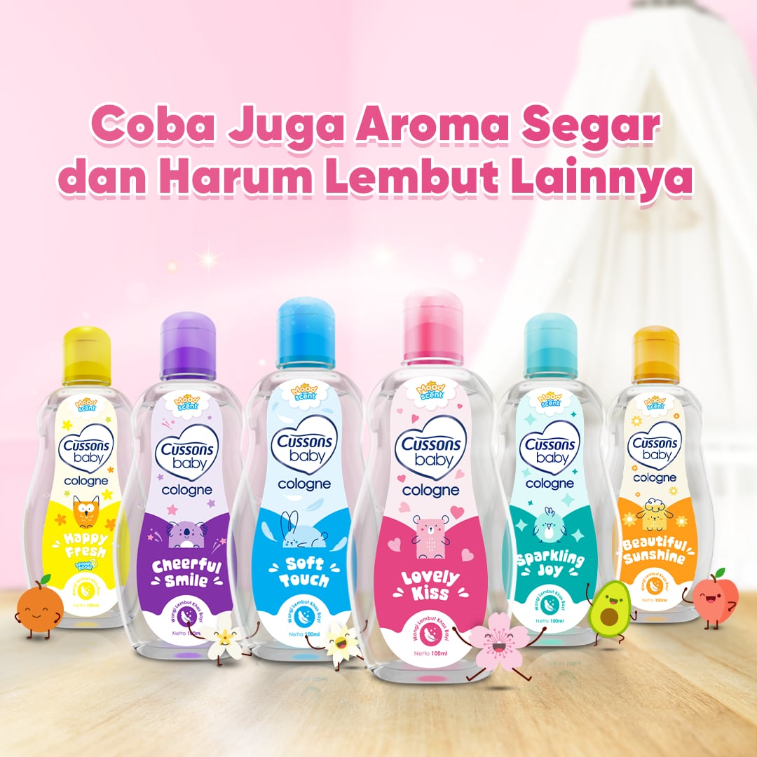 Cussons Baby_Slide 6-Parfum Bayi Cologne Lovely Kiss 100ml Cussons Baby Cologne Lovely Kiss - Minyak Wangi Bayi 100ml