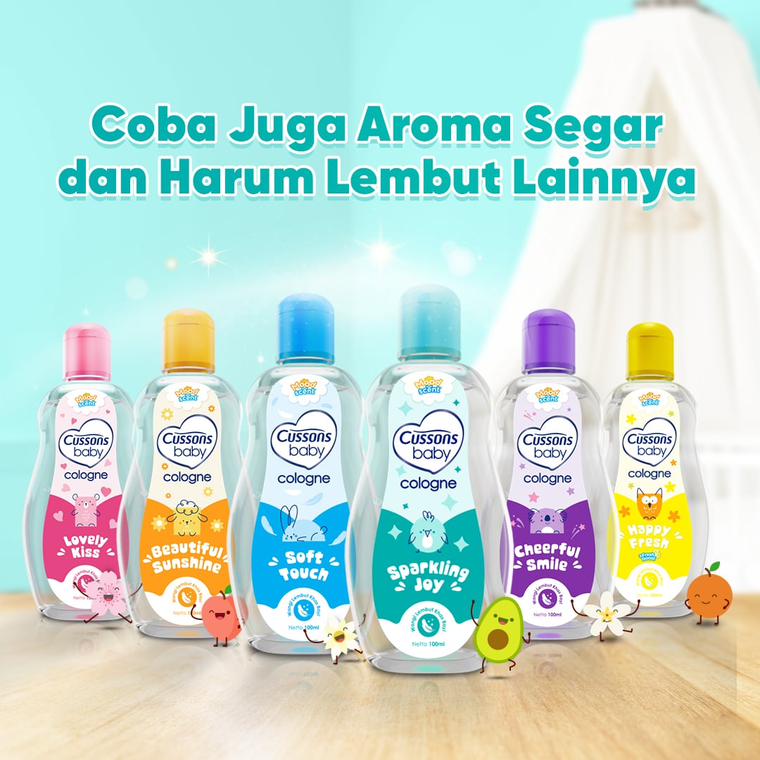 Cussons Baby_Slide 6-Parfum Bayi Cologne Sparkling Joy 100ml Cussons Baby Cologne Sparkling Joy - Minyak Wangi Bayi 100ml
