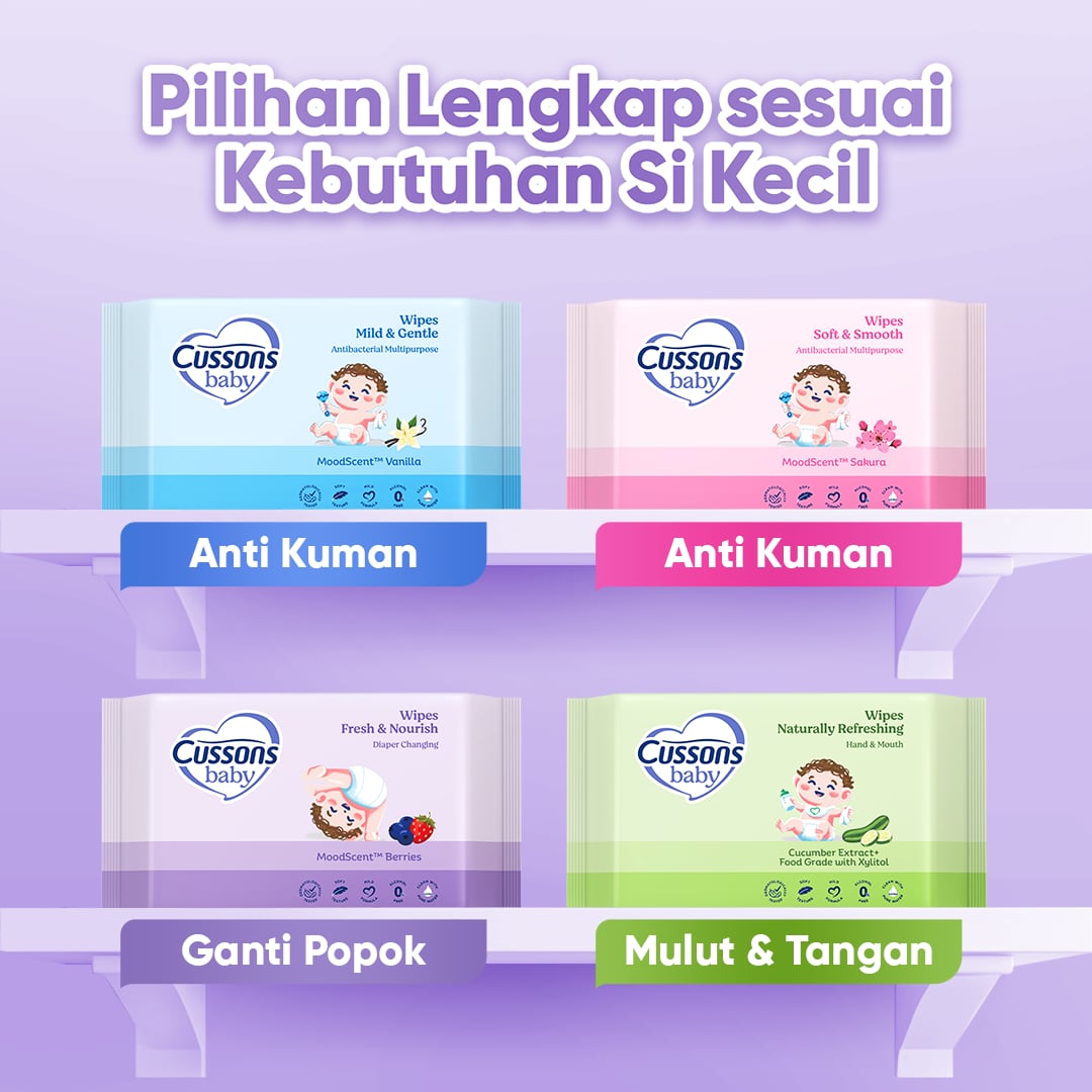 Cussons Baby_Slide 6-Wipes Fresh & Nourish 45_s X3 Antibacterial Diaper Change Wipes Fresh & Nourish