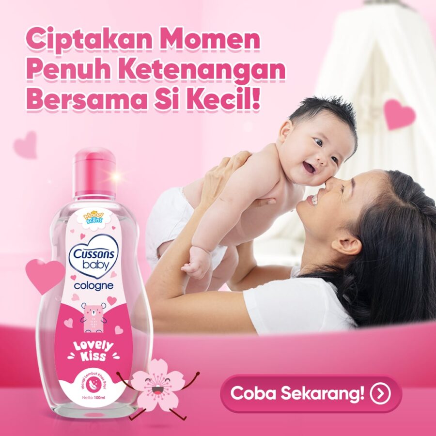 Cussons Baby Cologne Lovely Kiss - Minyak Wangi Bayi 100ml