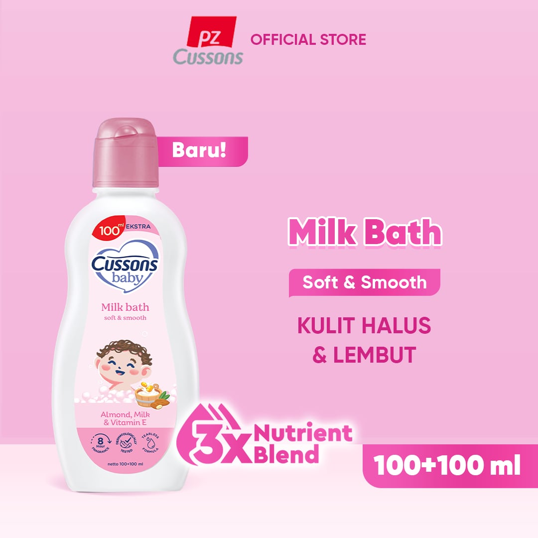 Soft & Smooth_Thumbnail-Milk Bath 100+100 ml Cussons Baby Soft & Smooth Milk Bath - Liquid Wash