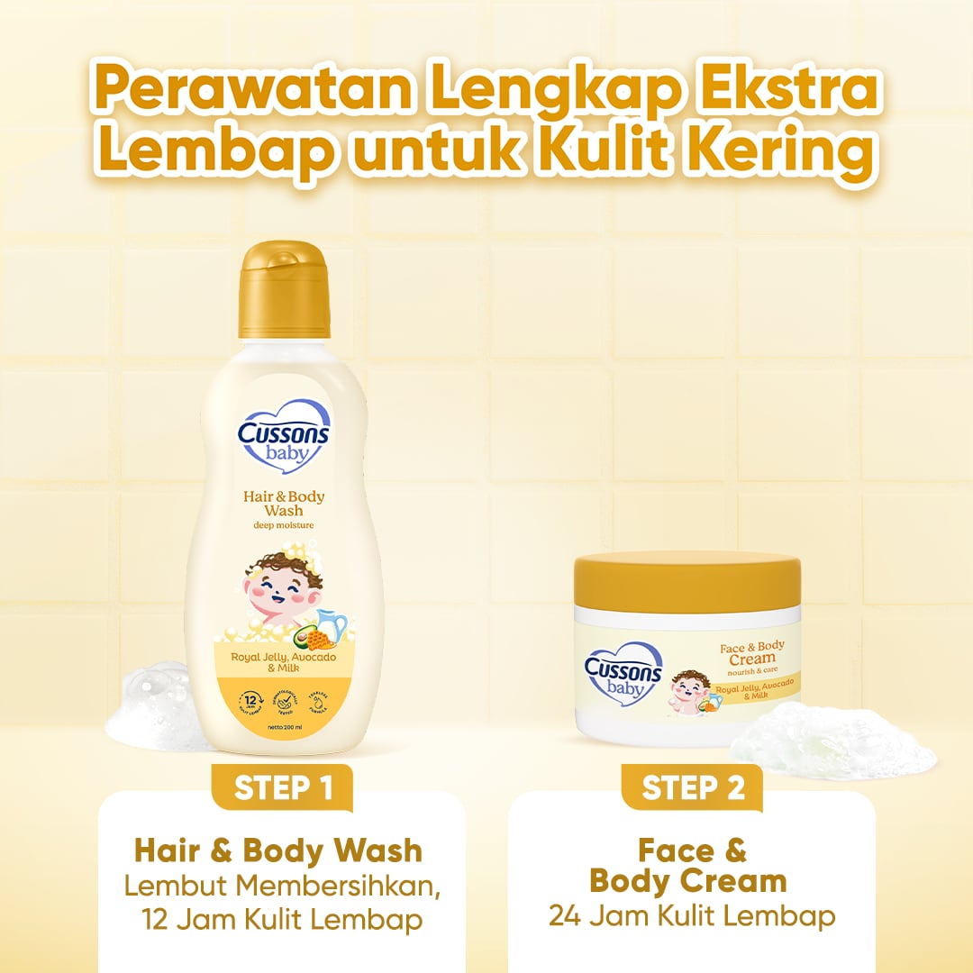 Cussons Baby Hair & Body Wash Deep Moisture Refill