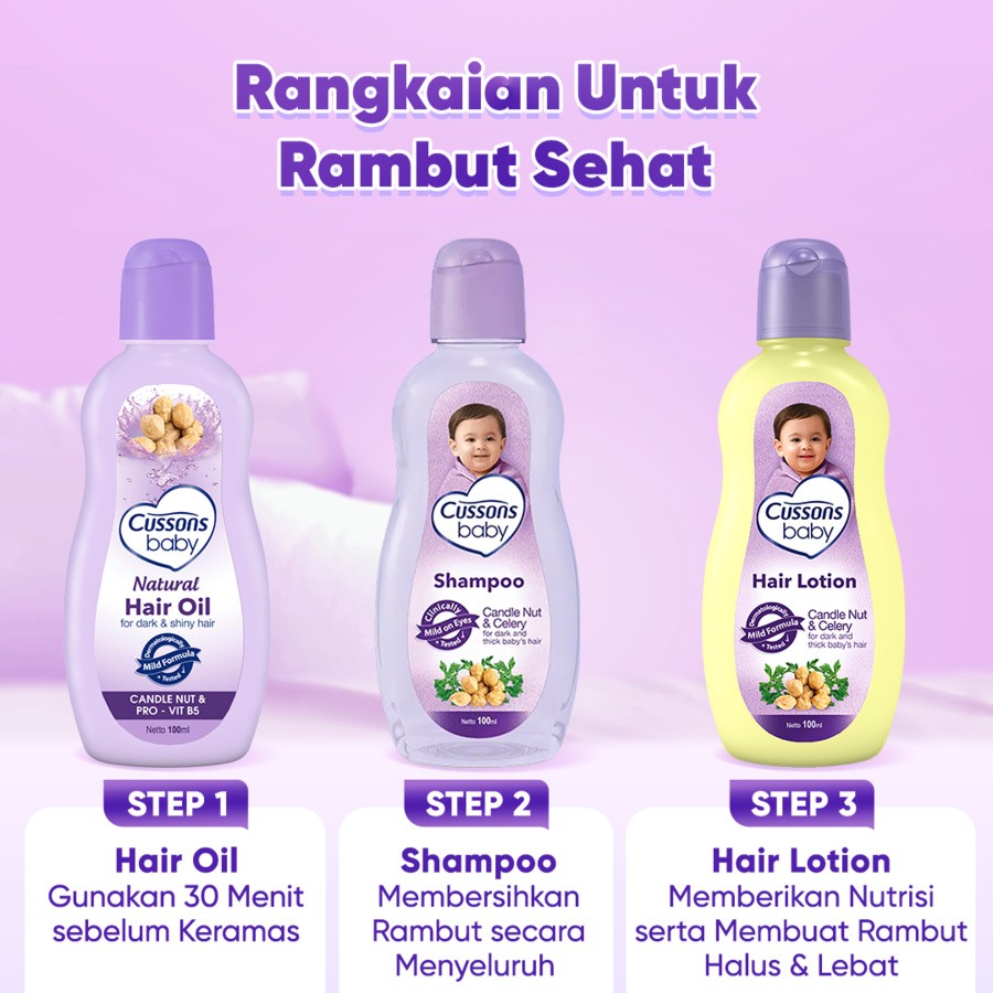 Cussons Baby Natural Hair Oil Candlenut