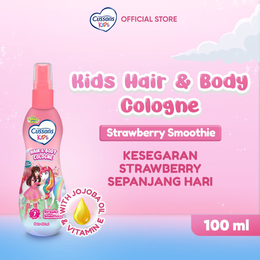 Cussons Kids Hair & body Cologne Unicorn Strawberry Smoothie