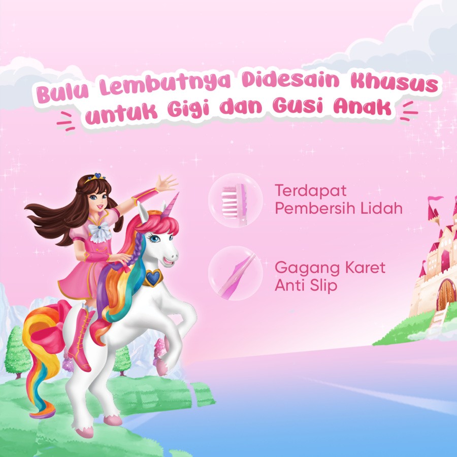Cussons Kids Toothbrush Unicorn Soft Pink
