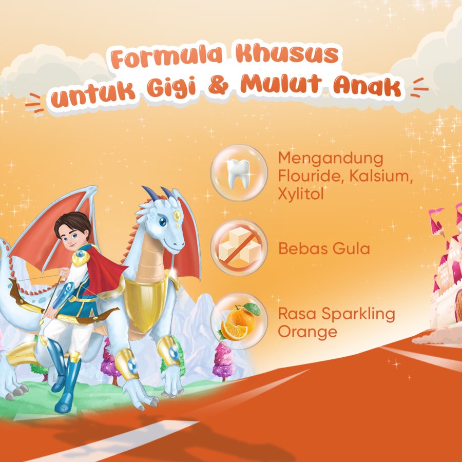 Cussons Kids Toothpaste Dragon Sparkling Orange